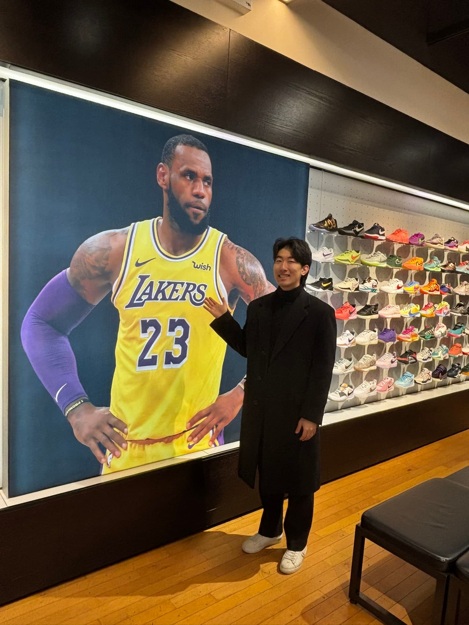 Tommy playing basketball